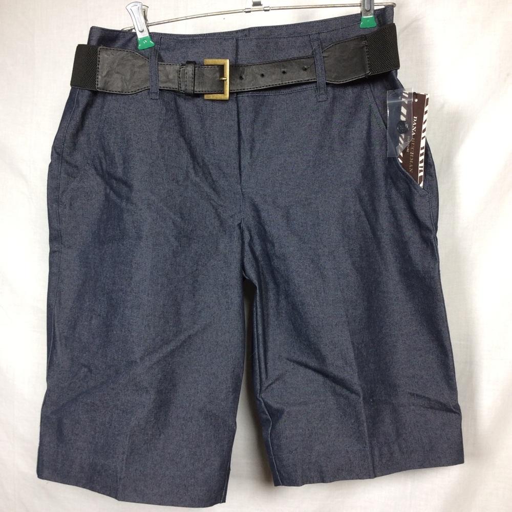 Dana Bachman Women’s Dark Wash Blue Bermuda Shorts